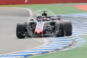 World © Octane Photographic Ltd. Formula 1 – German GP - Qualifying. Haas F1 Team VF-18 – Romain Grosjean. Hockenheimring, Baden-Wurttemberg, Germany. Saturday 21st July 2018.