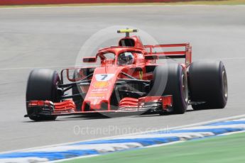 World © Octane Photographic Ltd. Formula 1 – German GP - Qualifying. Scuderia Ferrari SF71-H – Kimi Raikkonen. Hockenheimring, Baden-Wurttemberg, Germany. Saturday 21st July 2018.