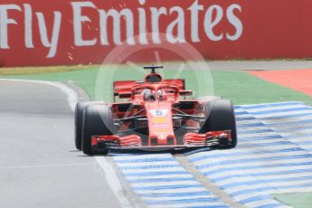 World © Octane Photographic Ltd. Formula 1 – German GP - Qualifying. Scuderia Ferrari SF71-H – Sebastian Vettel. Hockenheimring, Baden-Wurttemberg, Germany. Saturday 21st July 2018.
