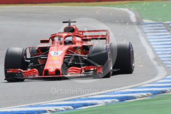 World © Octane Photographic Ltd. Formula 1 – German GP - Qualifying. Scuderia Ferrari SF71-H – Sebastian Vettel. Hockenheimring, Baden-Wurttemberg, Germany. Saturday 21st July 2018.