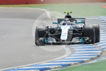 World © Octane Photographic Ltd. Formula 1 – German GP - Qualifying. Mercedes AMG Petronas Motorsport AMG F1 W09 EQ Power+ - Valtteri Bottas. Hockenheimring, Baden-Wurttemberg, Germany. Saturday 21st July 2018.