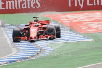 World © Octane Photographic Ltd. Formula 1 – German GP - Qualifying. Scuderia Ferrari SF71-H – Sebastian Vettel. Hockenheimring, Baden-Wurttemberg, Germany. Saturday 21st July 2018.