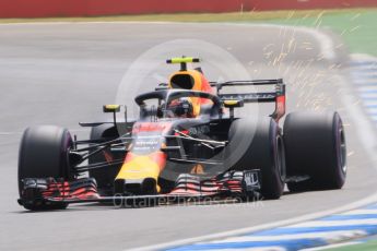 World © Octane Photographic Ltd. Formula 1 – German GP - Qualifying. Aston Martin Red Bull Racing TAG Heuer RB14 – Max Verstappen. Hockenheimring, Baden-Wurttemberg, Germany. Saturday 21st July 2018.