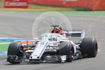 World © Octane Photographic Ltd. Formula 1 – German GP - Qualifying. Alfa Romeo Sauber F1 Team C37 – Marcus Ericsson. Hockenheimring, Baden-Wurttemberg, Germany. Saturday 21st July 2018.