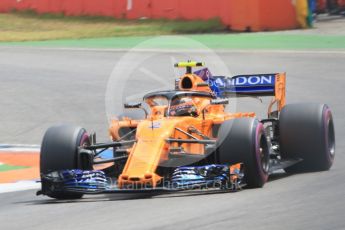 World © Octane Photographic Ltd. Formula 1 – German GP - Qualifying. McLaren MCL33 – Stoffel Vandoorne. Hockenheimring, Baden-Wurttemberg, Germany. Saturday 21st July 2018.