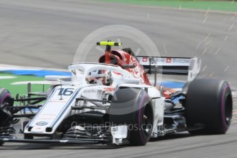 World © Octane Photographic Ltd. Formula 1 – German GP - Qualifying. Alfa Romeo Sauber F1 Team C37 – Charles Leclerc. Hockenheimring, Baden-Wurttemberg, Germany. Saturday 21st July 2018.