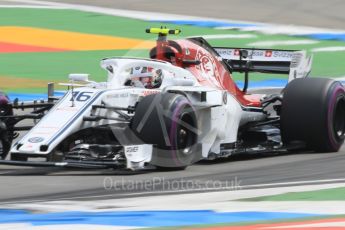 World © Octane Photographic Ltd. Formula 1 – German GP - Qualifying. Alfa Romeo Sauber F1 Team C37 – Charles Leclerc. Hockenheimring, Baden-Wurttemberg, Germany. Saturday 21st July 2018.