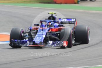 World © Octane Photographic Ltd. Formula 1 – German GP - Qualifying. Scuderia Toro Rosso STR13 – Pierre Gasly. Hockenheimring, Baden-Wurttemberg, Germany. Saturday 21st July 2018.