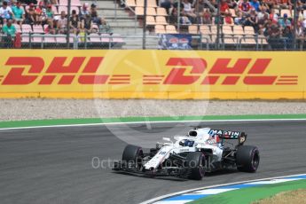 World © Octane Photographic Ltd. Formula 1 – German GP - Qualifying. Williams Martini Racing FW41 – Lance Stroll. Hockenheimring, Baden-Wurttemberg, Germany. Saturday 21st July 2018.