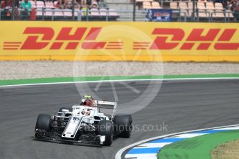 World © Octane Photographic Ltd. Formula 1 – German GP - Qualifying. Alfa Romeo Sauber F1 Team C37 – Charles Leclerc. Hockenheimring, Baden-Wurttemberg, Germany. Saturday 21st July 2018.