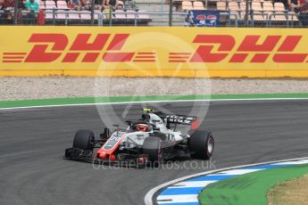 World © Octane Photographic Ltd. Formula 1 – German GP - Qualifying. Haas F1 Team VF-18 – Kevin Magnussen. Hockenheimring, Baden-Wurttemberg, Germany. Saturday 21st July 2018.