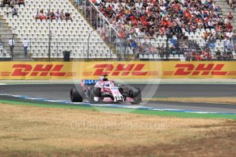 World © Octane Photographic Ltd. Formula 1 – German GP - Qualifying. Sahara Force India VJM11 - Sergio Perez. Hockenheimring, Baden-Wurttemberg, Germany. Saturday 21st July 2018.