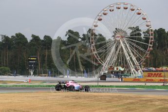 World © Octane Photographic Ltd. Formula 1 – German GP - Qualifying. Sahara Force India VJM11 - Sergio Perez. Hockenheimring, Baden-Wurttemberg, Germany. Saturday 21st July 2018.