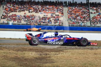 World © Octane Photographic Ltd. Formula 1 – German GP - Qualifying. Scuderia Toro Rosso STR13 – Brendon Hartley and McLaren MCL33 – Fernando Alonso. Hockenheimring, Baden-Wurttemberg, Germany. Saturday 21st July 2018.