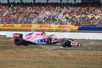 World © Octane Photographic Ltd. Formula 1 – German GP - Qualifying. Sahara Force India VJM11 - Esteban Ocon. Hockenheimring, Baden-Wurttemberg, Germany. Saturday 21st July 2018.