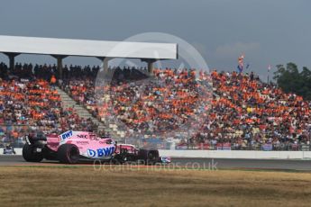 World © Octane Photographic Ltd. Formula 1 – German GP - Qualifying. Sahara Force India VJM11 - Sergio Perez. Hockenheimring, Baden-Wurttemberg, Germany. Saturday 21st July 2018.