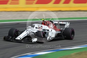 World © Octane Photographic Ltd. Formula 1 – German GP - Race. Alfa Romeo Sauber F1 Team C37 – Charles Leclerc. Hockenheimring, Baden-Wurttemberg, Germany. Sunday 22nd July 2018.
