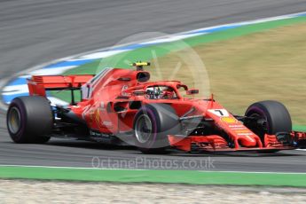 World © Octane Photographic Ltd. Formula 1 – German GP - Race. Scuderia Ferrari SF71-H – Kimi Raikkonen. Hockenheimring, Baden-Wurttemberg, Germany. Sunday 22nd July 2018.