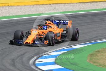 World © Octane Photographic Ltd. Formula 1 – German GP - Race. McLaren MCL33 – Fernando Alonso. Hockenheimring, Baden-Wurttemberg, Germany. Sunday 22nd July 2018.