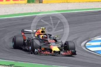 World © Octane Photographic Ltd. Formula 1 – German GP - Race. Aston Martin Red Bull Racing TAG Heuer RB14 – Max Verstappen. Hockenheimring, Baden-Wurttemberg, Germany. Sunday 22nd July 2018.