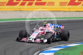 World © Octane Photographic Ltd. Formula 1 – German GP - Race. Sahara Force India VJM11 - Esteban Ocon. Hockenheimring, Baden-Wurttemberg, Germany. Sunday 22nd July 2018.