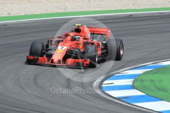 World © Octane Photographic Ltd. Formula 1 – German GP - Race. Scuderia Ferrari SF71-H – Kimi Raikkonen. Hockenheimring, Baden-Wurttemberg, Germany. Sunday 22nd July 2018.