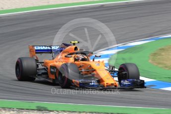 World © Octane Photographic Ltd. Formula 1 – German GP - Race. McLaren MCL33 – Stoffel Vandoorne. Hockenheimring, Baden-Wurttemberg, Germany. Sunday 22nd July 2018.