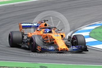 World © Octane Photographic Ltd. Formula 1 – German GP - Race. McLaren MCL33 – Fernando Alonso. Hockenheimring, Baden-Wurttemberg, Germany. Sunday 22nd July 2018.