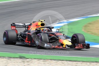 World © Octane Photographic Ltd. Formula 1 – German GP - Race. Aston Martin Red Bull Racing TAG Heuer RB14 – Max Verstappen. Hockenheimring, Baden-Wurttemberg, Germany. Sunday 22nd July 2018.