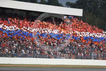 World © Octane Photographic Ltd. Formula 1 – German GP - Race. Dutch flag made up of fan held cards. Hockenheimring, Baden-Wurttemberg, Germany. Sunday 22nd July 2018.