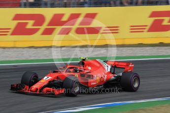 World © Octane Photographic Ltd. Formula 1 – German GP - Race. Scuderia Ferrari SF71-H – Kimi Raikkonen. Hockenheimring, Baden-Wurttemberg, Germany. Sunday 22nd July 2018.