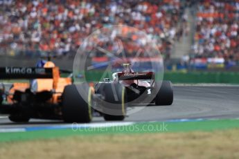 World © Octane Photographic Ltd. Formula 1 – German GP - Race. Alfa Romeo Sauber F1 Team C37 – Charles Leclerc and McLaren MCL33 – Fernando Alonso. Hockenheimring, Baden-Wurttemberg, Germany. Sunday 22nd July 2018.