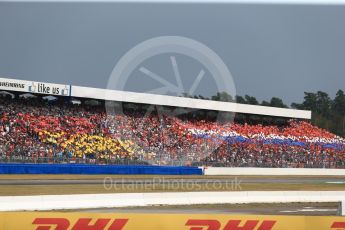 World © Octane Photographic Ltd. Formula 1 – German GP - Race. German and Dutch flags made up of fan held cards. Hockenheimring, Baden-Wurttemberg, Germany. Sunday 22nd July 2018.