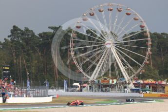 World © Octane Photographic Ltd. Formula 1 – German GP - Race. Scuderia Ferrari SF71-H – Sebastian Vettel leads Mercedes AMG Petronas Motorsport AMG F1 W09 EQ Power+ - Valtteri Bottas. Hockenheimring, Baden-Wurttemberg, Germany. Sunday 22nd July 2018.