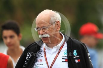 World © Octane Photographic Ltd. Formula 1 - German GP - Paddock. Dieter Zetsche - Chairman of the Board of Management of Daimler AG and Head of Mercedes-Benz Cars. Hockenheimring, Baden-Wurttemberg, Germany. Sunday 22nd July 2018.