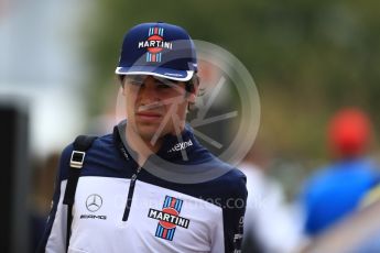 World © Octane Photographic Ltd. Formula 1 – German GP - Paddock. Williams Martini Racing FW41 – Lance Stroll. Hockenheimring, Baden-Wurttemberg, Germany. Sunday 22nd July 2018.