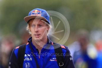 World © Octane Photographic Ltd. Formula 1 – German GP - Paddock. Scuderia Toro Rosso STR13 – Brendon Hartley. Hockenheimring, Baden-Wurttemberg, Germany. Sunday 22nd July 2018.