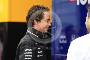 World © Octane Photographic Ltd. Formula 1 – German GP - Paddock. Mercedes AMG Petronas Motorsport Developement driver - Esteban Gutierrez. Hockenheimring, Baden-Wurttemberg, Germany. Sunday 22nd July 2018.