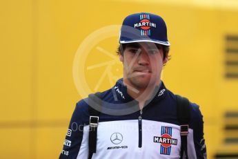 World © Octane Photographic Ltd. Formula 1 – German GP - Paddock. Williams Martini Racing FW41 – Lance Stroll. Hockenheimring, Baden-Wurttemberg, Germany. Sunday 22nd July 2018.