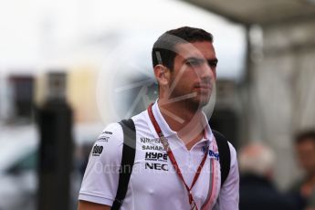 World © Octane Photographic Ltd. Formula 1 – German GP - Paddock. Sahara Force India VJM11 - Nicholas Latifi. Hockenheimring, Baden-Wurttemberg, Germany. Sunday 22nd July 2018.