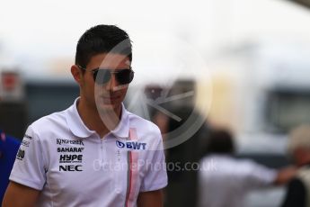 World © Octane Photographic Ltd. Formula 1 – German GP - Paddock. Sahara Force India VJM11 - Esteban Ocon. Hockenheimring, Baden-Wurttemberg, Germany. Sunday 22nd July 2018.