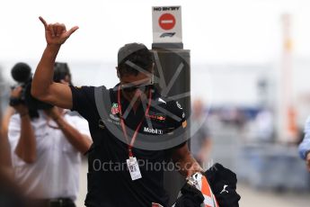 World © Octane Photographic Ltd. Formula 1 – German GP - Paddock. Aston Martin Red Bull Racing TAG Heuer RB14 – Daniel Ricciardo. Hockenheimring, Baden-Wurttemberg, Germany. Sunday 22nd July 2018.