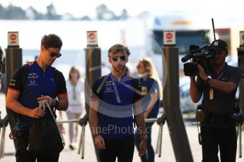 World © Octane Photographic Ltd. Formula 1 – German GP - Paddock. Scuderia Toro Rosso STR13 – Pierre Gasly. Hockenheimring, Baden-Wurttemberg, Germany. Friday 20th July 2018.