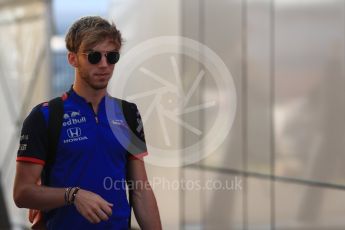 World © Octane Photographic Ltd. Formula 1 – German GP - Paddock. Scuderia Toro Rosso STR13 – Pierre Gasly. Hockenheimring, Baden-Wurttemberg, Germany. Friday 20th July 2018.