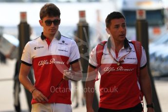 World © Octane Photographic Ltd. Formula 1 – German GP - Paddock. Alfa Romeo Sauber F1 Team C37 – Charles Leclerc. Hockenheimring, Baden-Wurttemberg, Germany. Friday 20th July 2018.