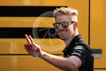 World © Octane Photographic Ltd. Formula 1 – German GP - Paddock. Renault Sport F1 Team RS18 – Nico Hulkenberg. Hockenheimring, Baden-Wurttemberg, Germany. Friday 20th July 2018.