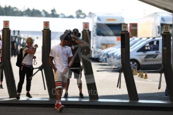 World © Octane Photographic Ltd. Formula 1 – German GP - Paddock. Mercedes AMG Petronas Motorsport AMG F1 W09 EQ Power+ - Lewis Hamilton. Hockenheimring, Baden-Wurttemberg, Germany. Friday 20th July 2018.