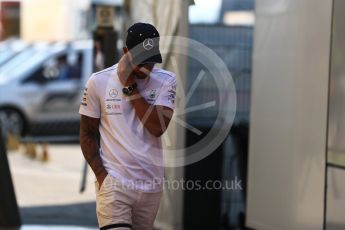 World © Octane Photographic Ltd. Formula 1 – German GP - Paddock. Mercedes AMG Petronas Motorsport AMG F1 W09 EQ Power+ - Lewis Hamilton. Hockenheimring, Baden-Wurttemberg, Germany. Friday 20th July 2018.