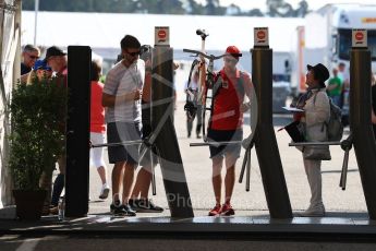 World © Octane Photographic Ltd. Formula 1 – German GP - Paddock. Scuderia Ferrari SF71-H – Sebastian Vettel. Hockenheimring, Baden-Wurttemberg, Germany. Friday 20th July 2018.