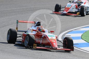 World © Octane Photographic Ltd. ADAC Formula 4 (F4). Prema Theodore Racing - Gianluca Petecof and KIC Driving Academy - Konsta Lappalainen. Hockenheimring Practice, Baden-Wurttemberg, Germany. Thursday 19th July 2018.
